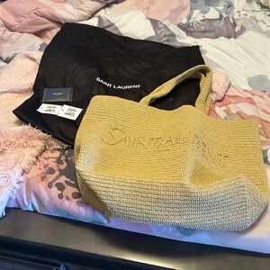 NWT Yves Saint Laurent Beach Tote Bag